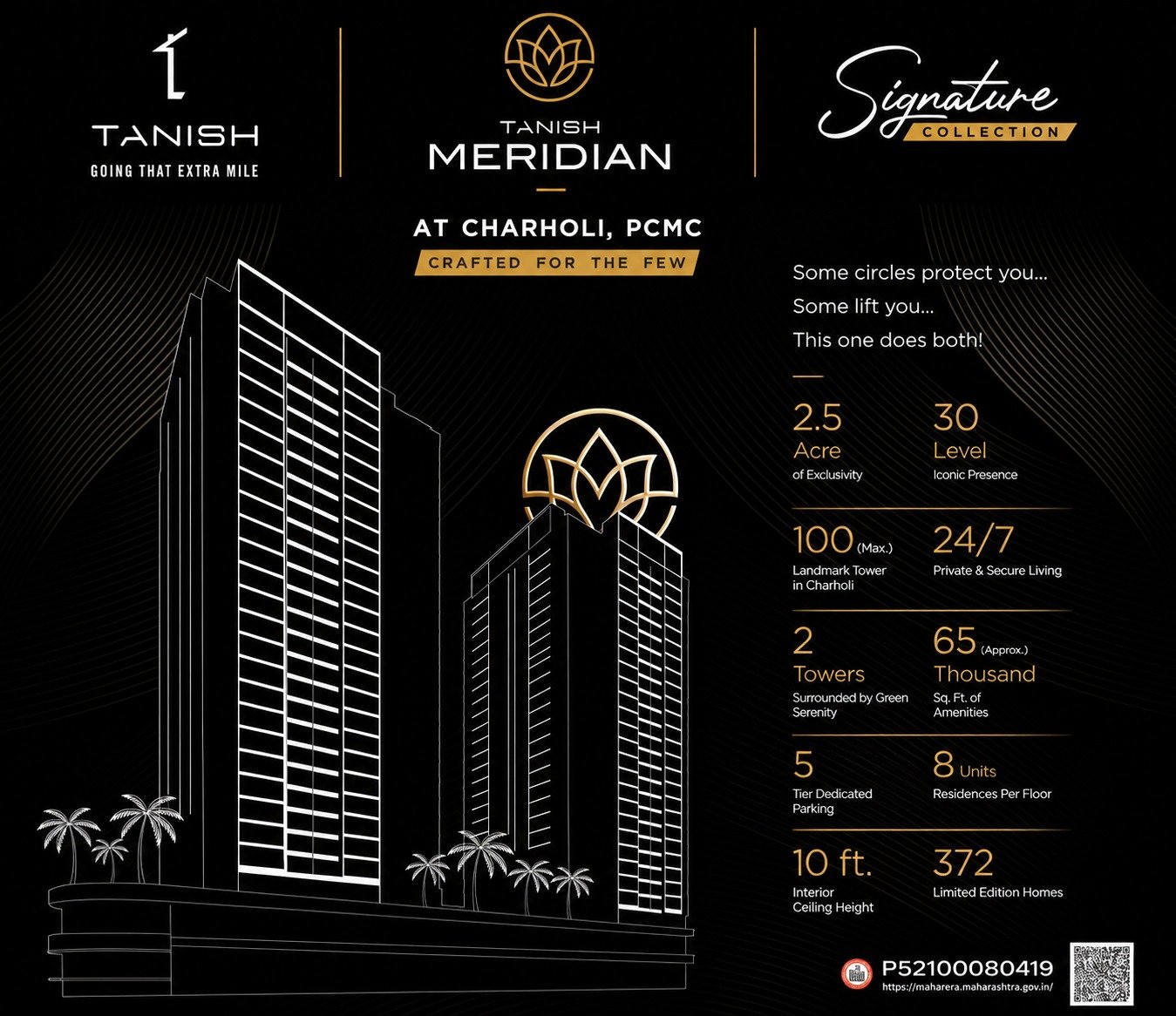 Tanish Meridian Charholi, 2 BHK in Charholi, 3 BHK in Charholi, 4 BHK in Charholi, Luxury Homes in PCMC, Premium Flats in Pune, Smart Homes Charholi, Signature Collection Homes, New Launch Projects in Charholi, Luxury Apartments Pune, Tanish Group Projects, Charholi Property Investment.